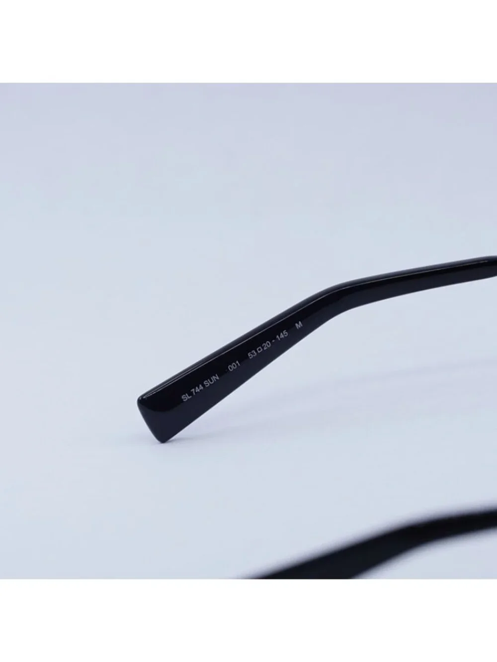 Saint Laurent SL744 001 Sunglasses Black Square Frame, Black Lenses